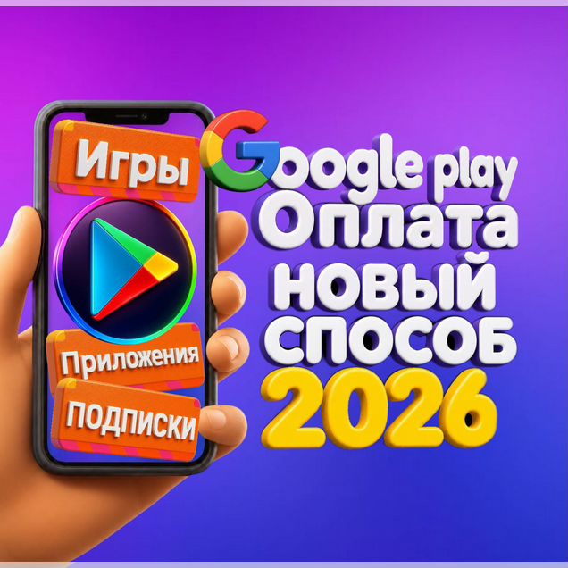 Оплата Google Play пополнение карта для оплаты