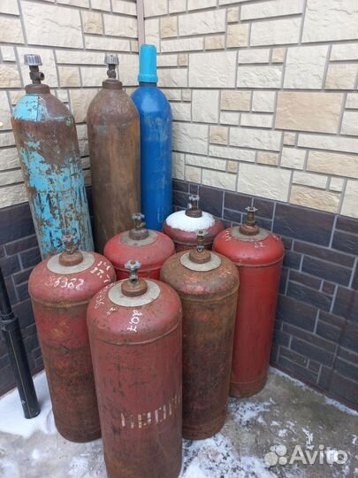 Балоны пропан,кислород и др