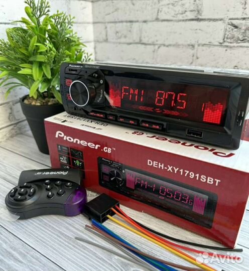 Магнитола pioneer с блютусом новая + гарантия