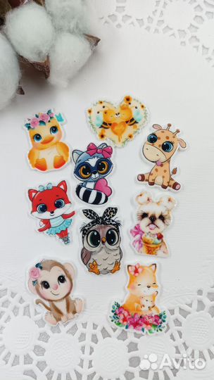 Кабошоны для рукоделия, серединки для бантиков