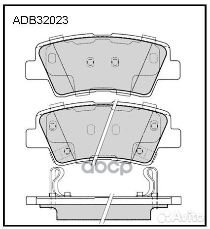 Колодки тормозные дисковые зад hyundai acce