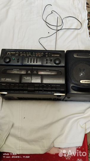 Двух кассетный магнитофон Шарп