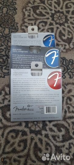 Струны Fender для электрогитары