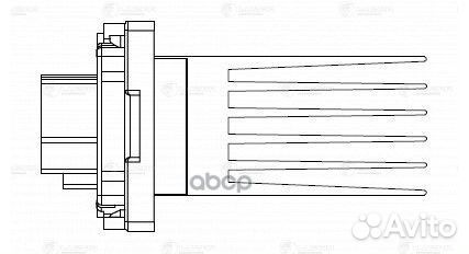 Резистор э/вент. отоп. для а/м Hyundai/KIA