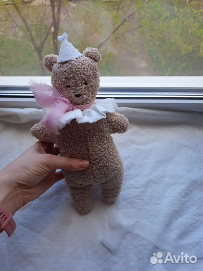 Мишка тедди мягкая игрушка букле ручной работы