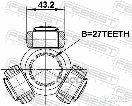 Трипоид 27x43.2 0116-MCV30 Febest