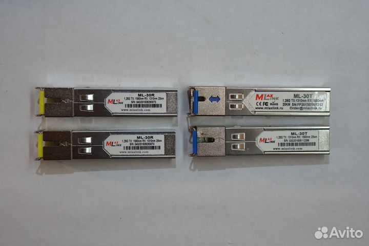 Модули SFP WDM SC 1310nm 1550nm 1.25Gb