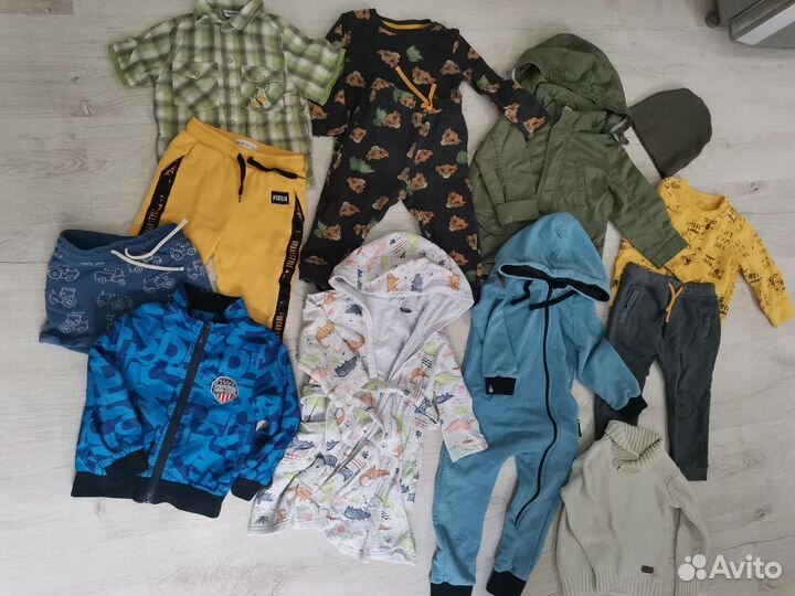 Большой пакет вещей на мальчика 86 92 hm
