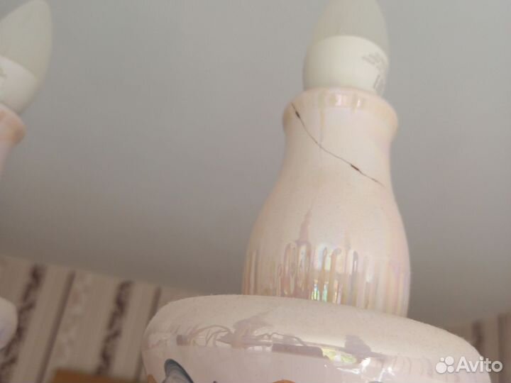 Люстра винтаж керамика