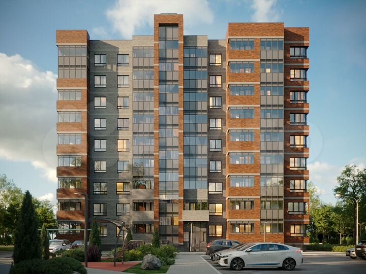 1-к. квартира, 45,6 м², 9/9 эт.