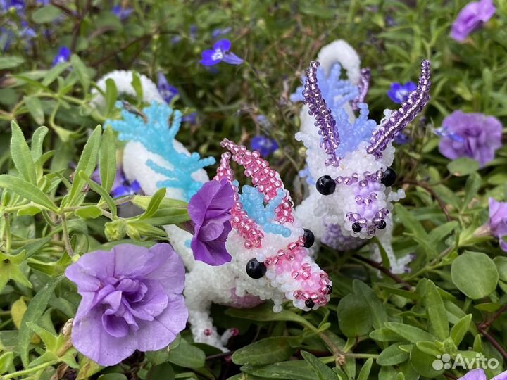 Китайские дракона из бисера