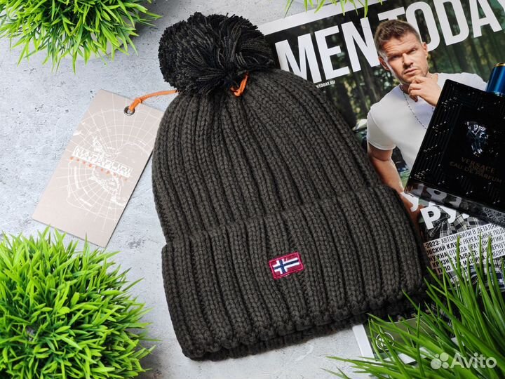 Шапка Napapijri с шерстью альпака