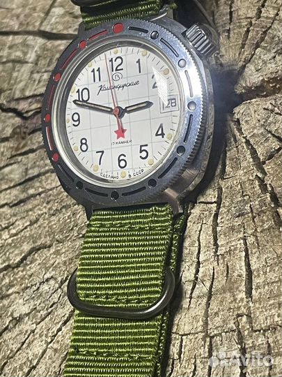 Наручные часы Восток Командирские. 17 камней. СССР