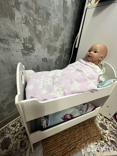 Двухярусная кровать для кукол