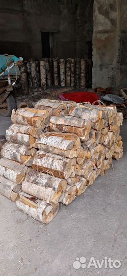 Дрова березовые в вязанках,мешках