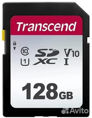 Sdxc UHS-I U1 Transcend 128 гб, 100 мб/с, Class 10