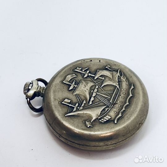 Часы СССР Молния Карманные Корабль