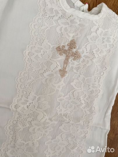 Набор для крещения: сорочка и капор