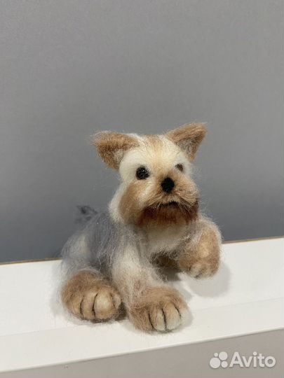 Собака валяная из шерсти