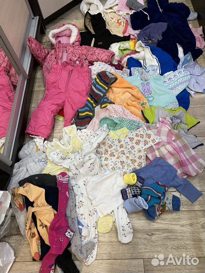 Большой пакет вещей для девочки