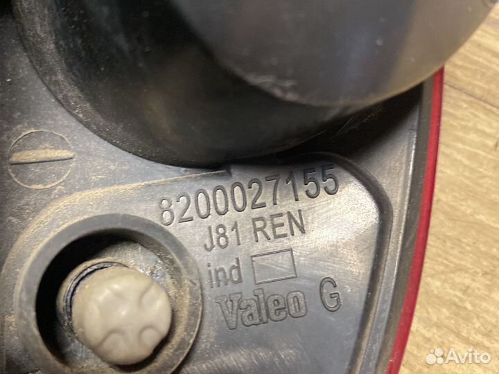 Renault espace 4 фонарь заднего бампера