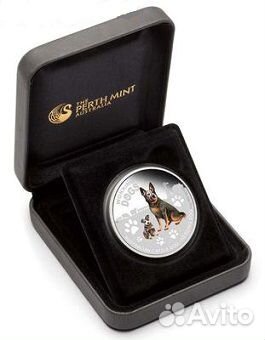 Монета Австралийская пастушья собака Тувалу 2011 г