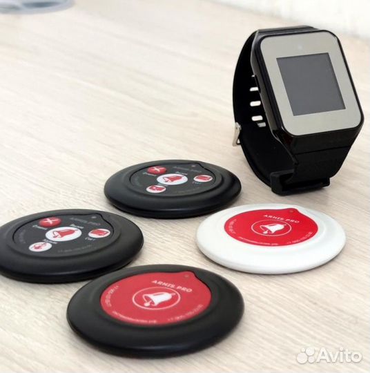 Кнопка вызова перосонала, официанта, часы пейджер