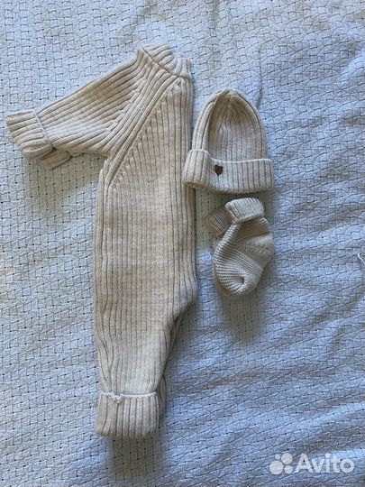 Вязаный комбинезон 56-62