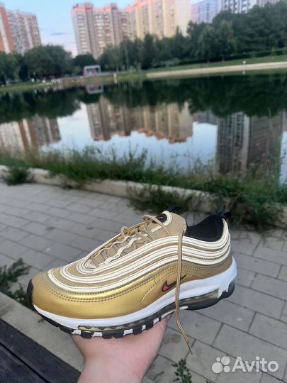 Кроссовки nike air max 97 gold