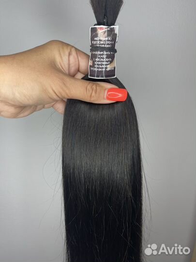 Волосы донорские 120 гр славянка 1Б люкс 65см