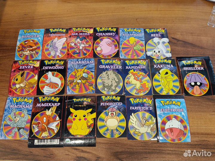 Наклейки, закладки, календари, открытки Покемон