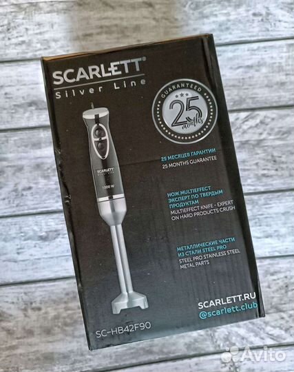 Блендер погружной scarlett 1000 вт sc-hb42f90