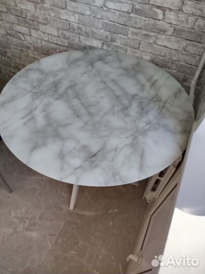 Стол кухонный круглый раскладной новый
