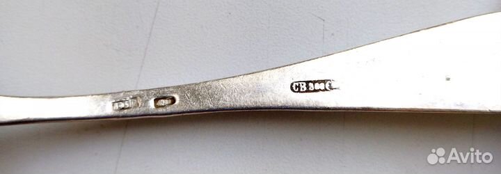 Серебряная чайная ложка СССР