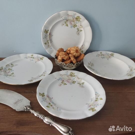 4 тарелки ф-ки Кузнецов на Волхове. 1905-1918 г