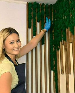 Мох, растения, декор. Озеленение интерьера