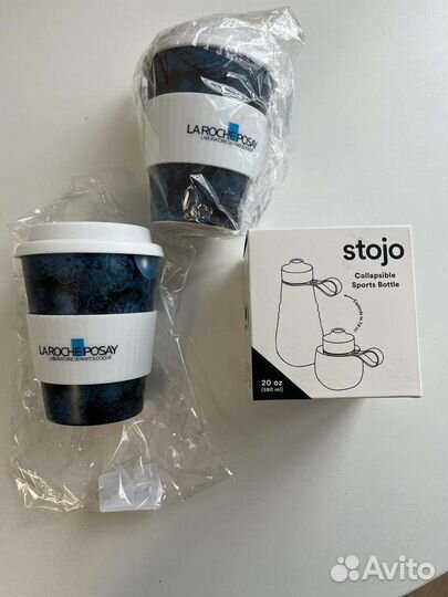 Эко бутылка Stojo и эко стакан