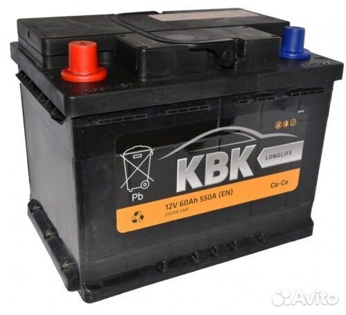 Аккумулятор 6-ст 60 KBK на ниву