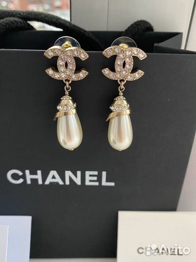 Серьги chanel оригинал