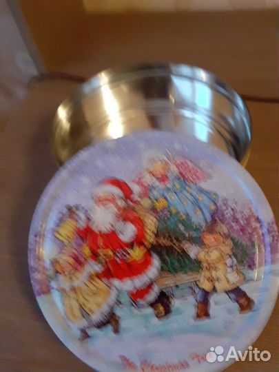 Коробка подарочная жесть, 19.5х9 см