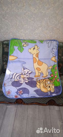 Плед детский плюшевый