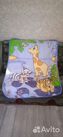 Плед детский плюшевый