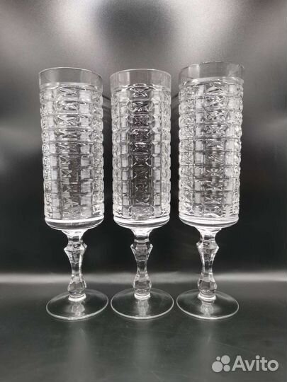 Фужеры Хрусталь Гусь-Хрустальный 23 см СССР