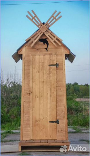 Дачный туалет с декором югш 456
