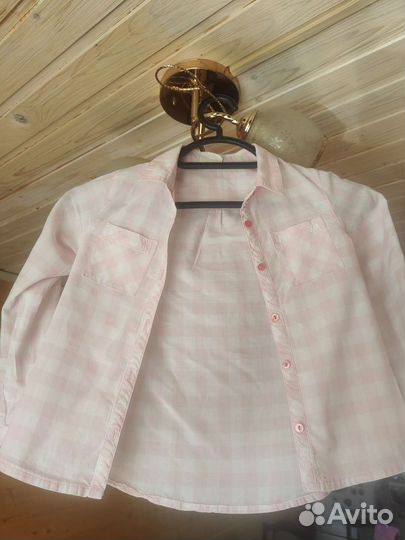 Рубашка zara для девочки 116