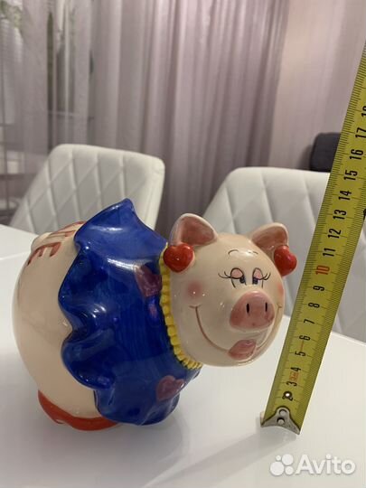 Копилка для денег собачка и свинка