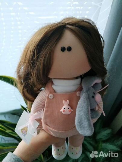 Интерьерная текстильная кукла ручной работы