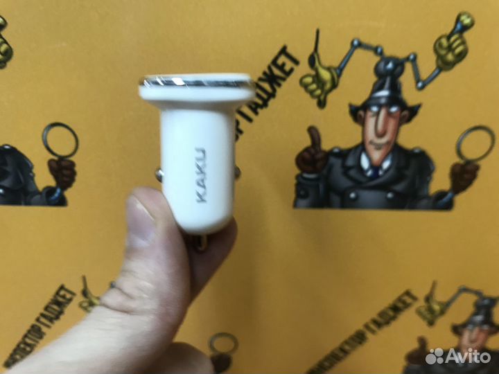 Автомобильная зарядка 2.4 ампера с кабелем Lightin