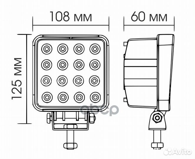 5200 фара светодиодная WL-148CF (ближн. свет