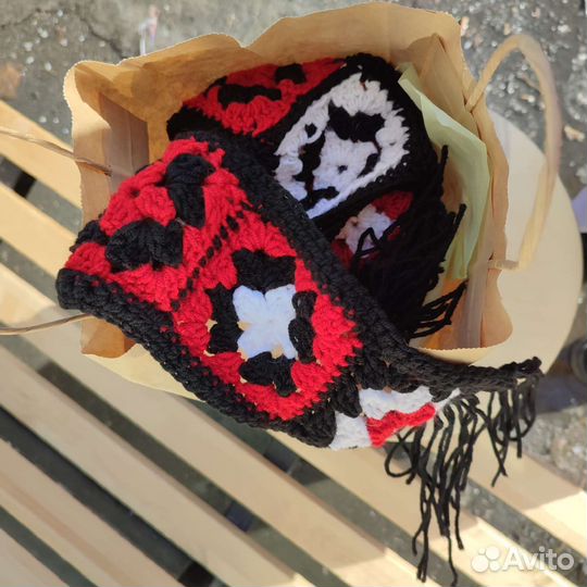 Вязанный шарф ручная работа